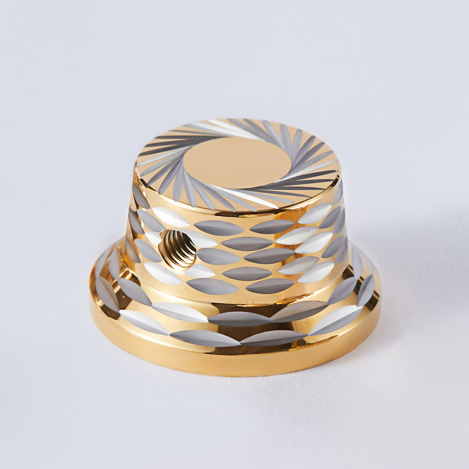Sunflower Pattern Metal Control Knob Dia. 6mm for Electric Guitar & Bass | Guyker