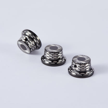 Sunflower Pattern Metal Control Knob Dia. 6mm for Electric Guitar & Bass | Guyker