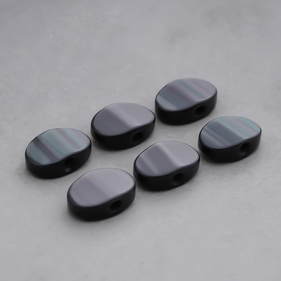 TB-005 Guykerチューニングペグボタン ストライプブラック エレキギター用
