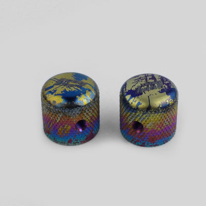 GUYKER Electric Guitar Titanium Alloy Control Plate Knob Street Style for FD TL Parts Replacement