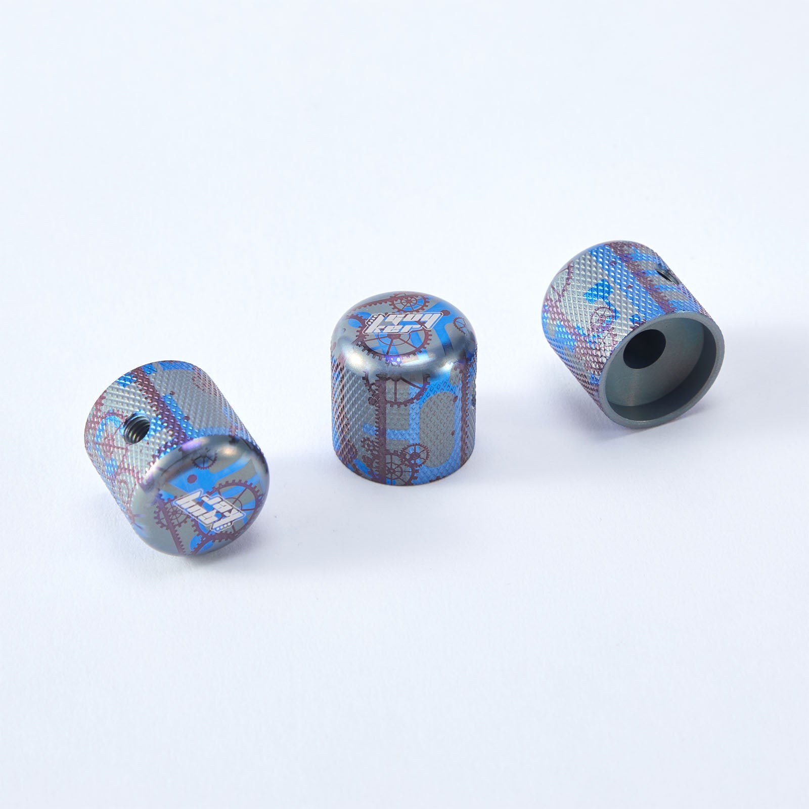 Titanium Alloy Control Plate Knob with Mechanical Pattern – Guitar TL/FD Parts | Guyker