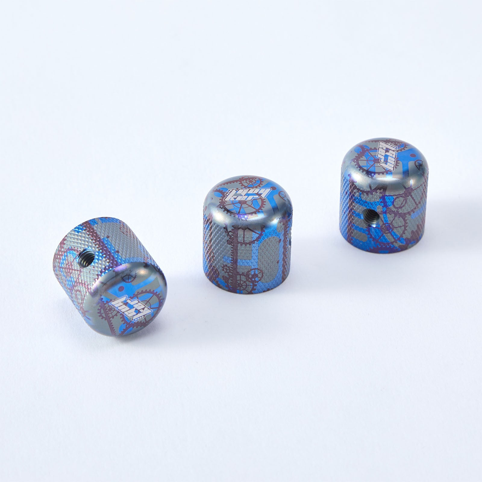 Titanium Alloy Control Plate Knob with Mechanical Pattern – Guitar TL/FD Parts | Guyker