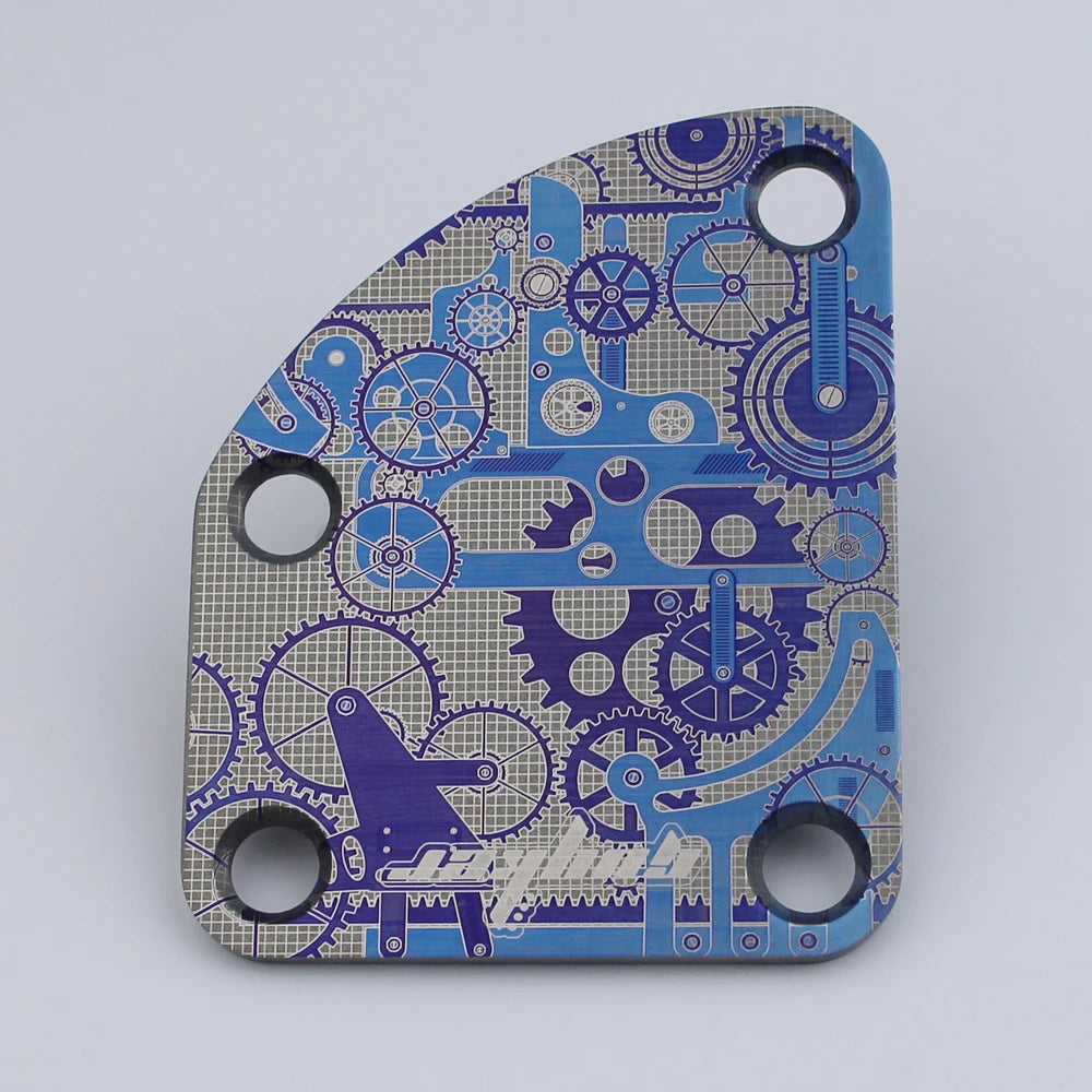 Titanium Electric Guitar Neck Back Mounting Plate| Guyker
