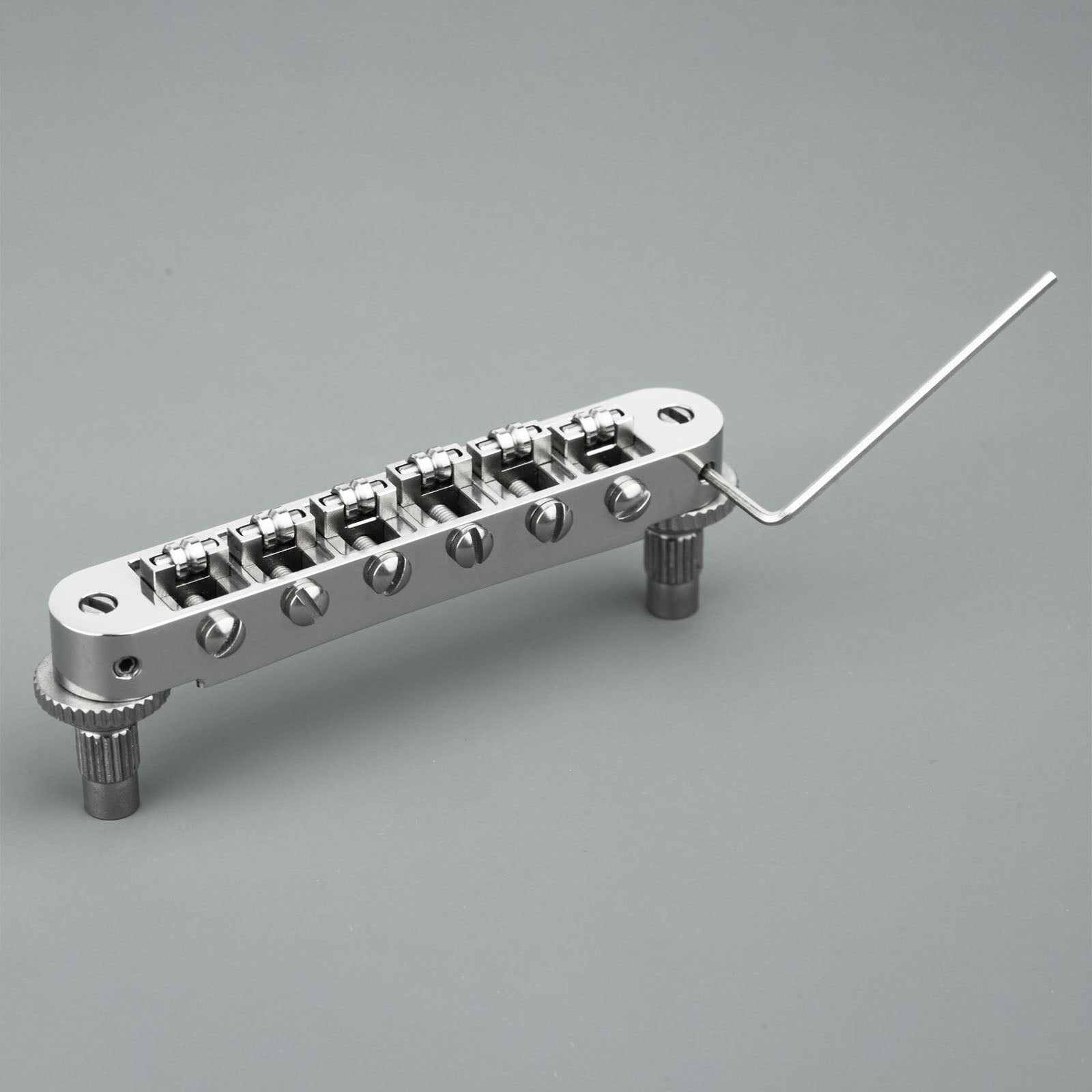 Titanium Tune-O-Matic Bridge Stop Bar Tailpiece with Anchors and Studs for LP SG Guitars | Guyker