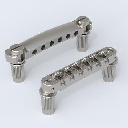Titanium Tune-O-Matic Bridge & Tailpiece Set Guyker