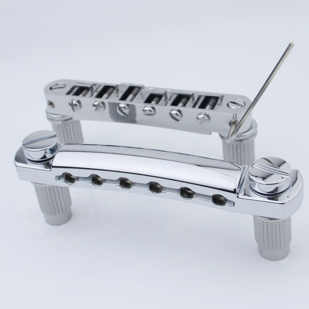 Tune-O-Matic Bridge Set – Zinc Alloy & Brass Saddles Guyker