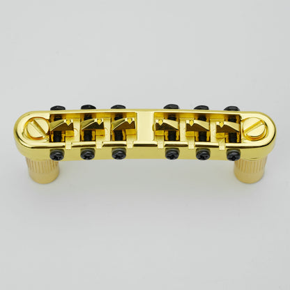 Tune-O-Matic Guitar Bridge 6 String 14 Inch Radius M8 Screws Guyker