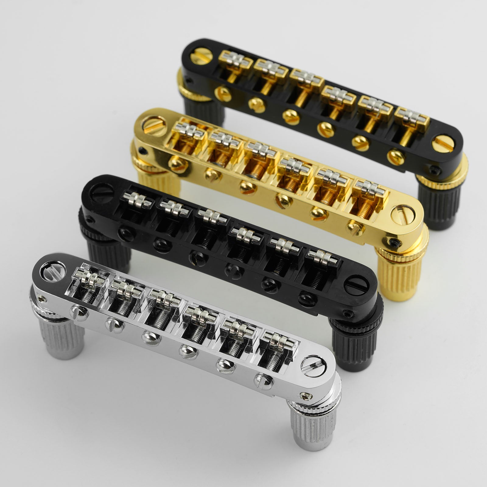 Guyker GM005 Tune-O-Matic Guitar Bridge Roller Saddles with Studs