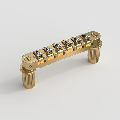 Tune-o-Matic Adjustable Roller Locking Bridge Zinc and Steel with M8 Screws Guyker