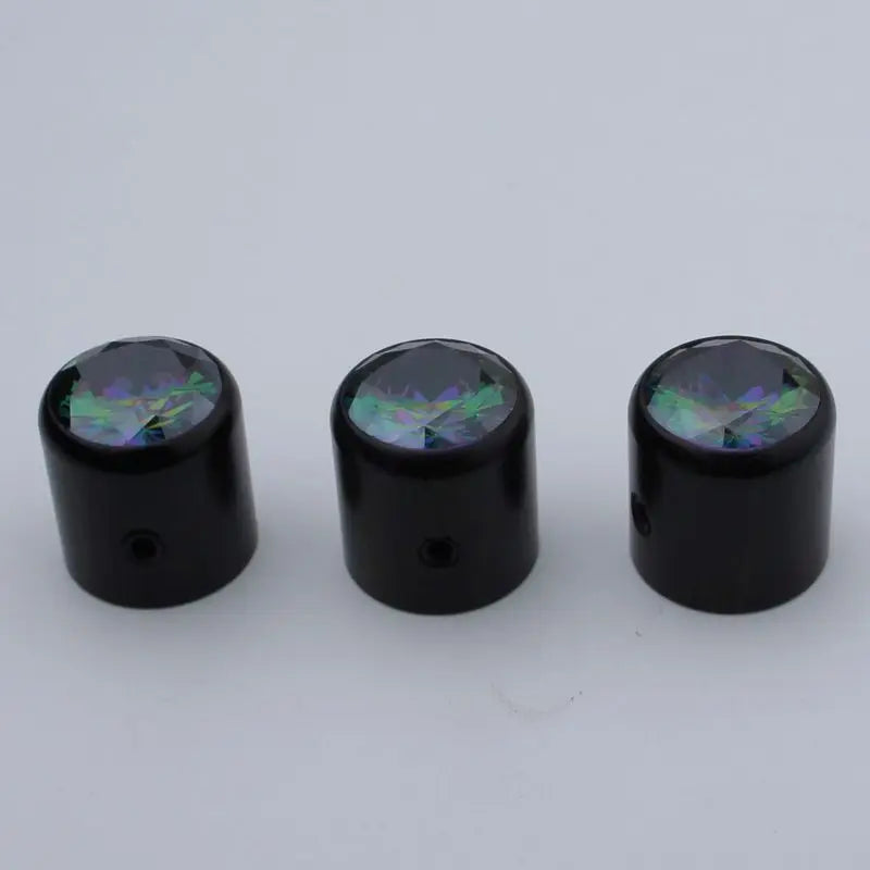 Wood Potentiometer Control Knob Set with Inlay Dia. 6mm for Guitar & Bass | Guyker