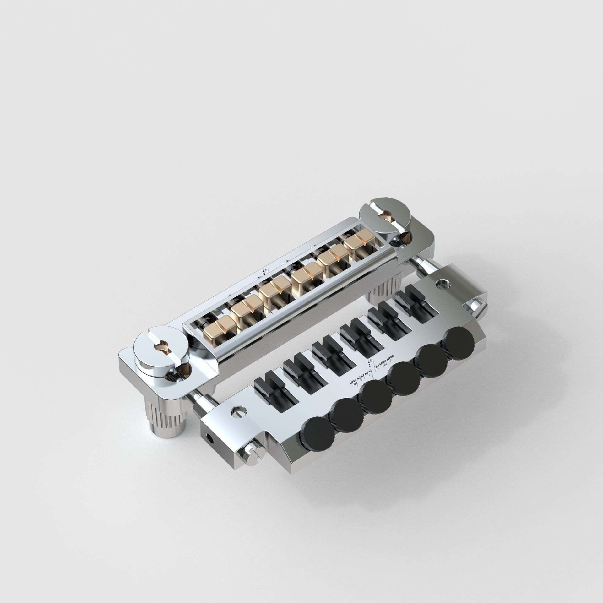 Jeu De Chevalet Et Cordier Tune-o-Matic Argenté Pour Guitare Epiphone Les Paul - Alliage De Zinc, 52,5 Mm, Avec Boulons De Montage