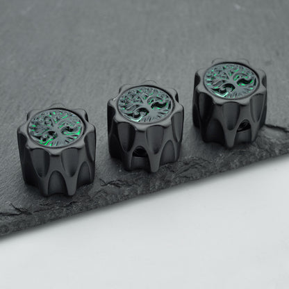 Zinc Alloy Control Knobs with Tree of Life Top Dia. 6.3mm for Electric Guitar & Bass | Guyker