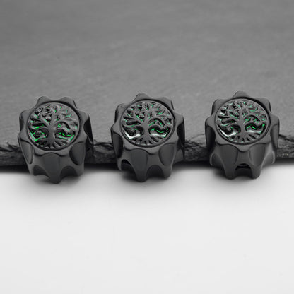 Zinc Alloy Control Knobs with Tree of Life Top Dia. 6.3mm for Electric Guitar & Bass | Guyker