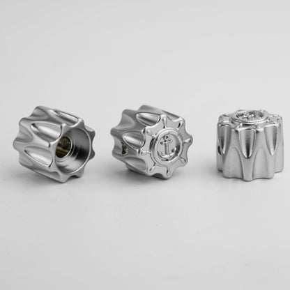 Zinc Alloy Knob with Ship Wheel Design – 6.3MM for Electric Guitar & Bass | Guyker