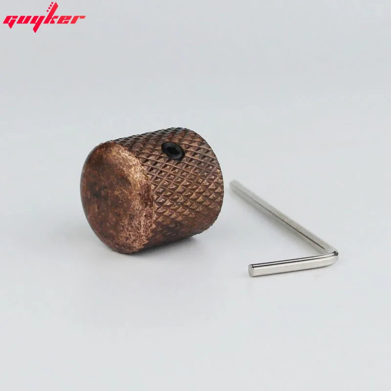 Bouton en Métal Chameleon Arc-en-Ciel Dôme NS005 pour Guitare Électrique et Basse