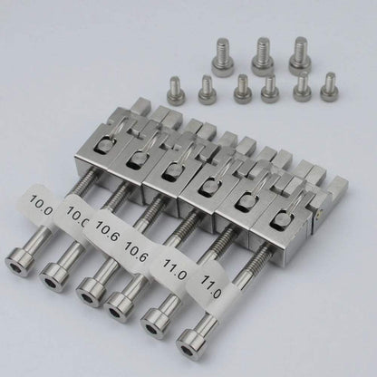 FR-SUS6ps Steel Bridge Saddles - Compatible with Floyd Rose FR Tremolo System - Guyker