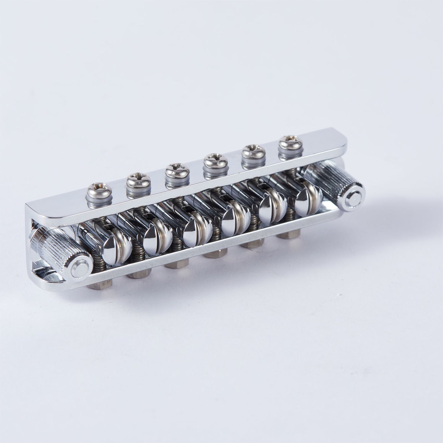 Chrome 6 String Guitar Bridge Roller Bridge For Guitar Mosrite Style B