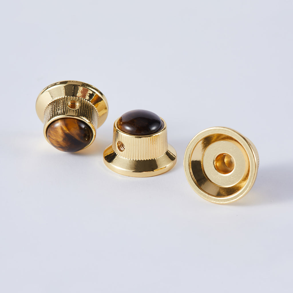 CKB020X Amber Surface Metal Knob For Electric Guitar Bass