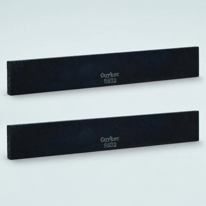 Guyker Black Flat Bone Nut or Saddle for Acoustic Guitar, 2 PCS