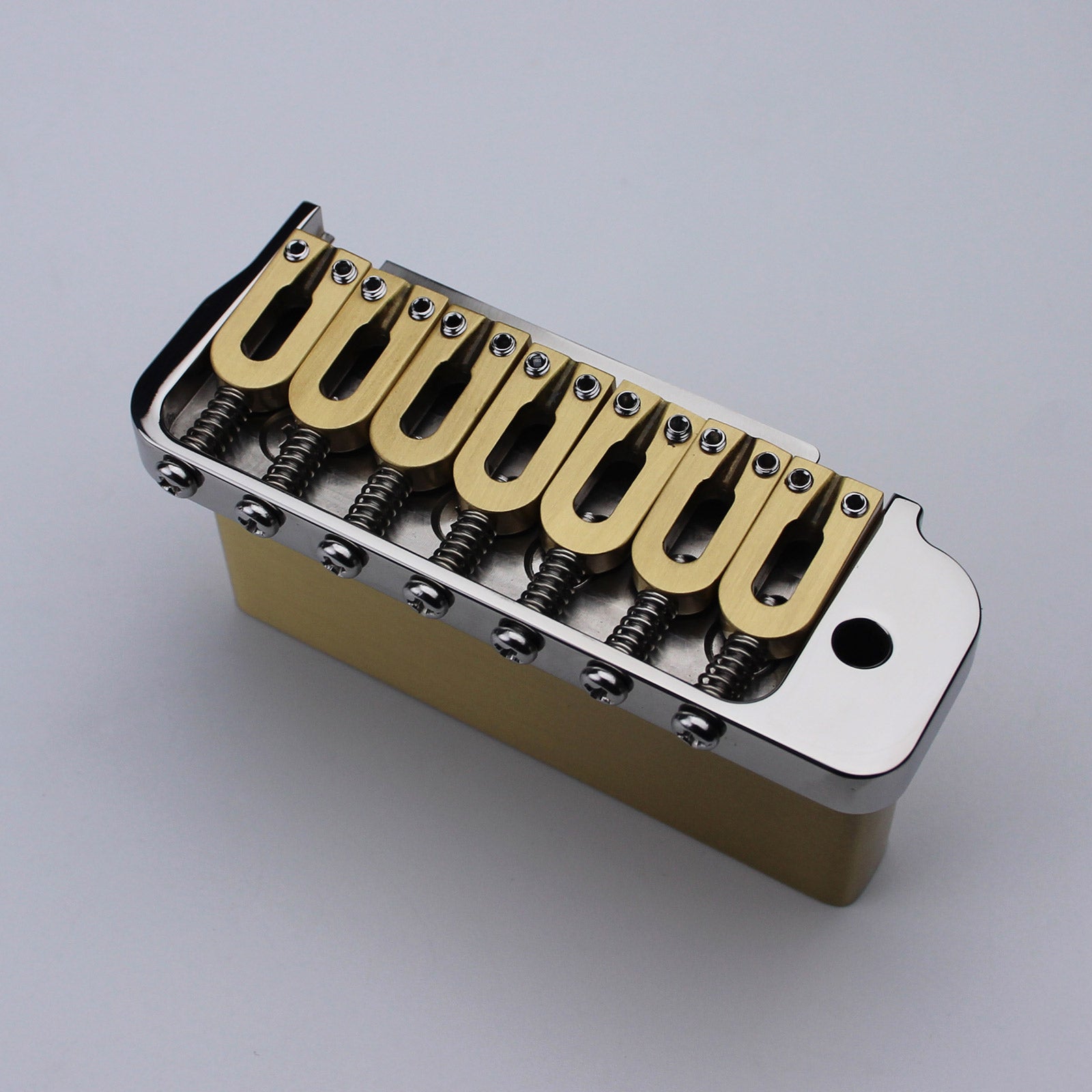 Guyker 7 String Vintage Style Tremolo Bridge With Brass Saddle and Block Set