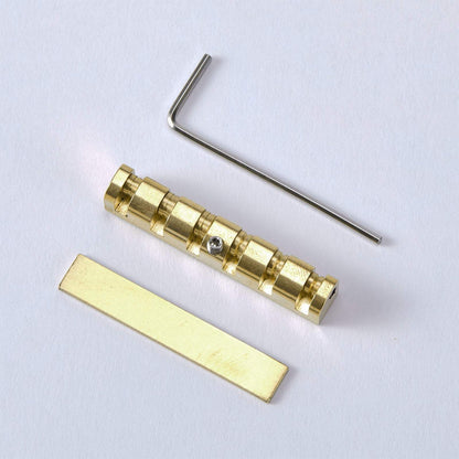 Guyker Height Adjustable 43mm Brass Roller Guitar Nut Replacement for LP SG Style Electric Guitars