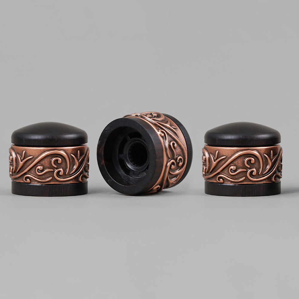 Guyker WK012  Red Sandalwood/Ebony Potentiometer Knob Dia. 6mm