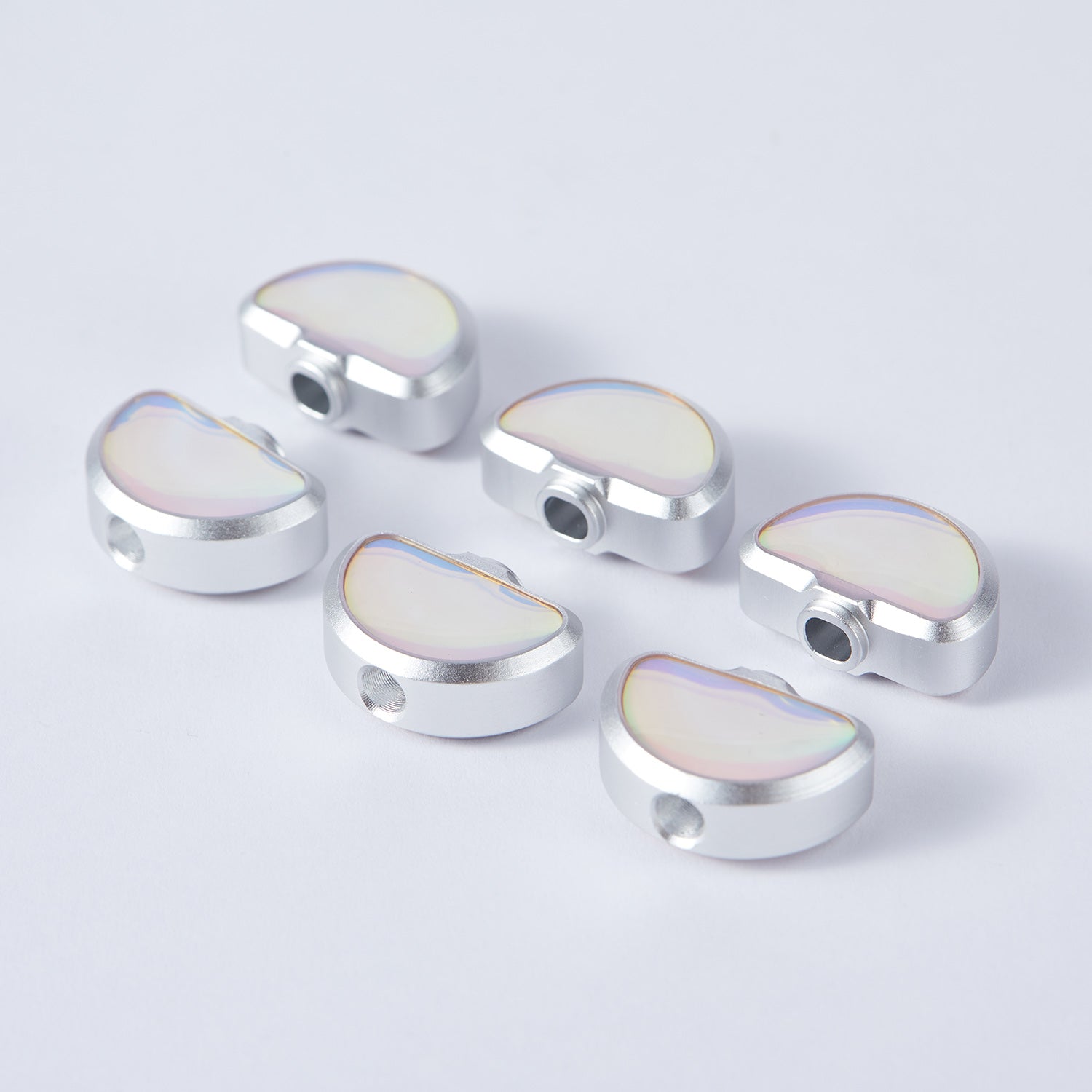 P05 Botones de Afinación Blancos Guyker para Guitarra para Afinadores 3R3L
