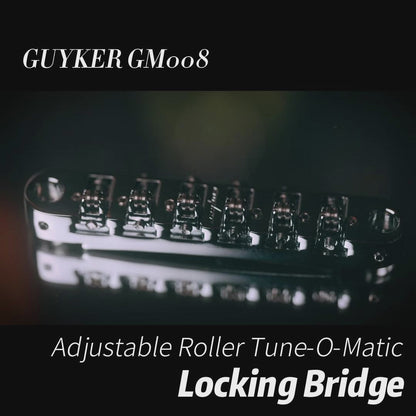 Guyker GM010 Adjustable Locking Bridge – Zinc Alloy for Electric Guitars