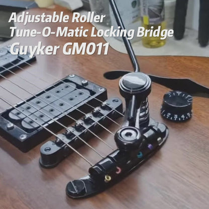 Guyker GM007 Adjustable Locking Bridge – Zinc Alloy for Electric Guitars