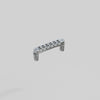 Tune-o-Matic Adjustable Roller Locking Bridge Zinc and Steel with M8 Screws Guyker