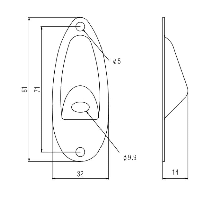 Guyker GJ006+LJ01 Electric Guitar Jack Plate with Output Jack Socket Set