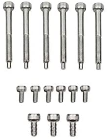Guyker 6 Pcs String Lock Screws, 3 Pcs Locking Nut Screws and 6 Pcs Saddle Mounting Screws for FR Tremolo System Bridge Electric Guitar