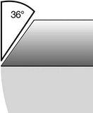 Guyker Fret Beveling File - Fret End Bevel-Flush Files Luthier Angle Tool (36 and 90 Degrees) - Low Friction Fret Leveler