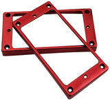 Guyker Curved Bottom Metal Humbucker Pickup Mounting Ring Set - Bridge and Neck Pickups Cover Frame Replacement Compatible with Les Paul LP Style Electric Guitar or Precision Bass