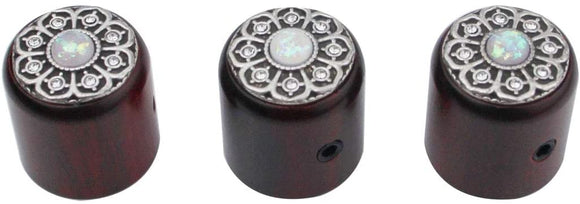 Guyker Red Sandalwood Potentiometer Control Knobs Dia. 6mm (0.24