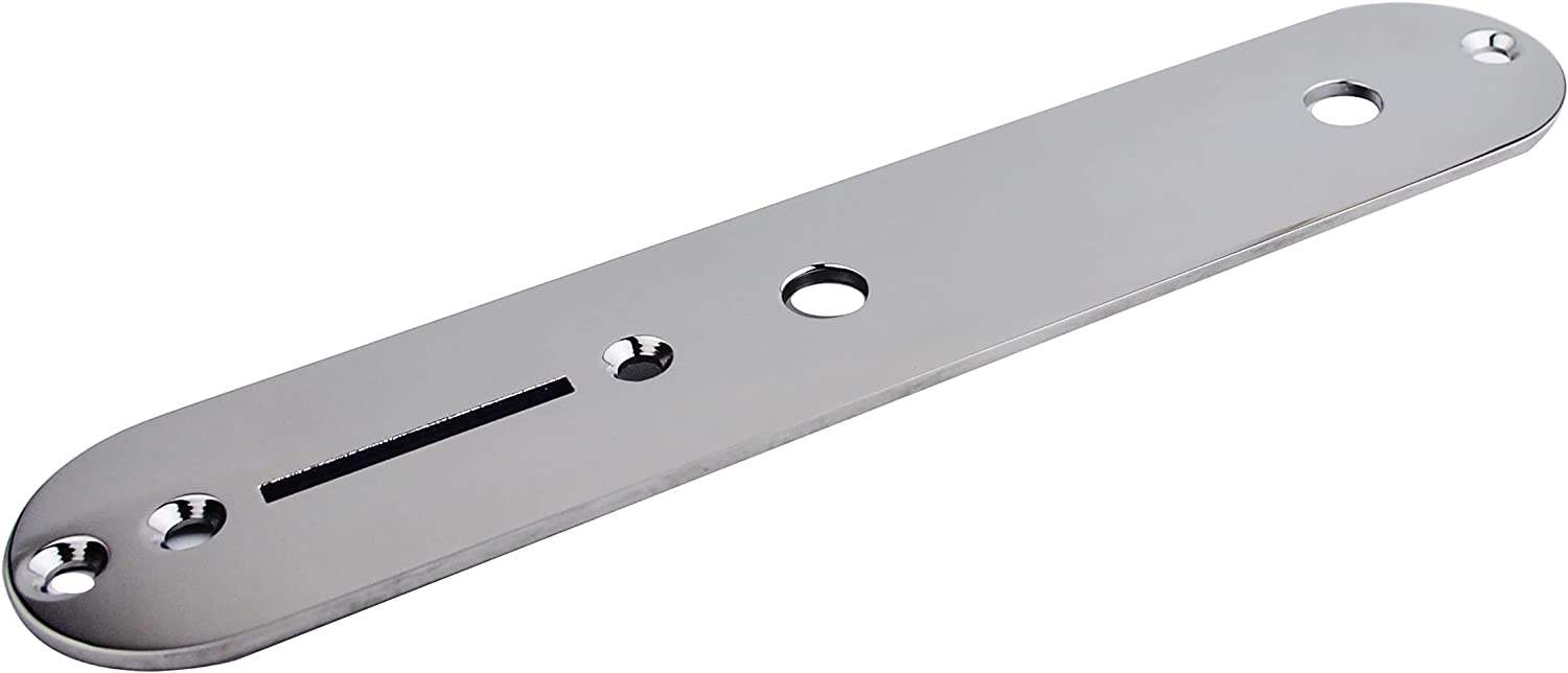 Guyker Titanium Alloy Guitar Control Plate, Circuit Board Compatible with Tele TL Electric Guitar (Chrome) - Guyker