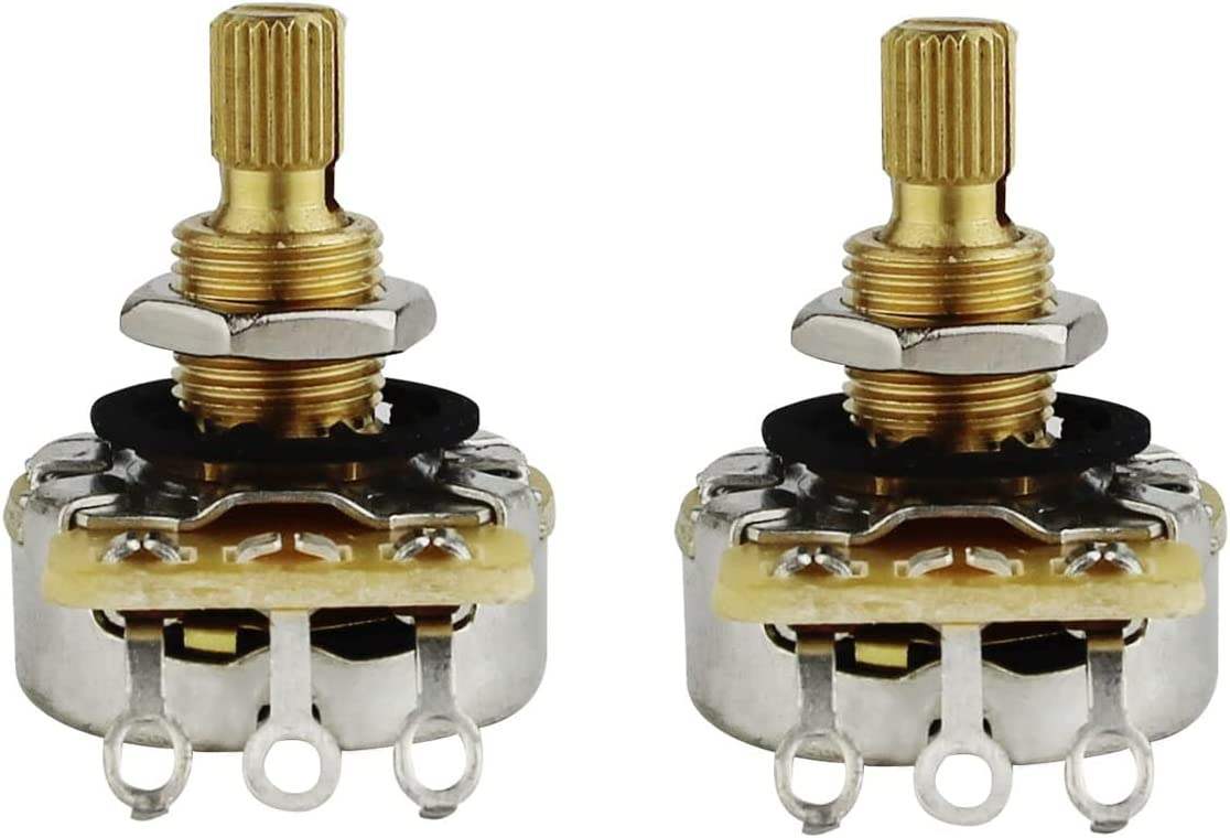 Guyker CTS 500K Brass Split Shaft Big Audio Pots Potentiometer For Electric Guitar Bass - Guyker