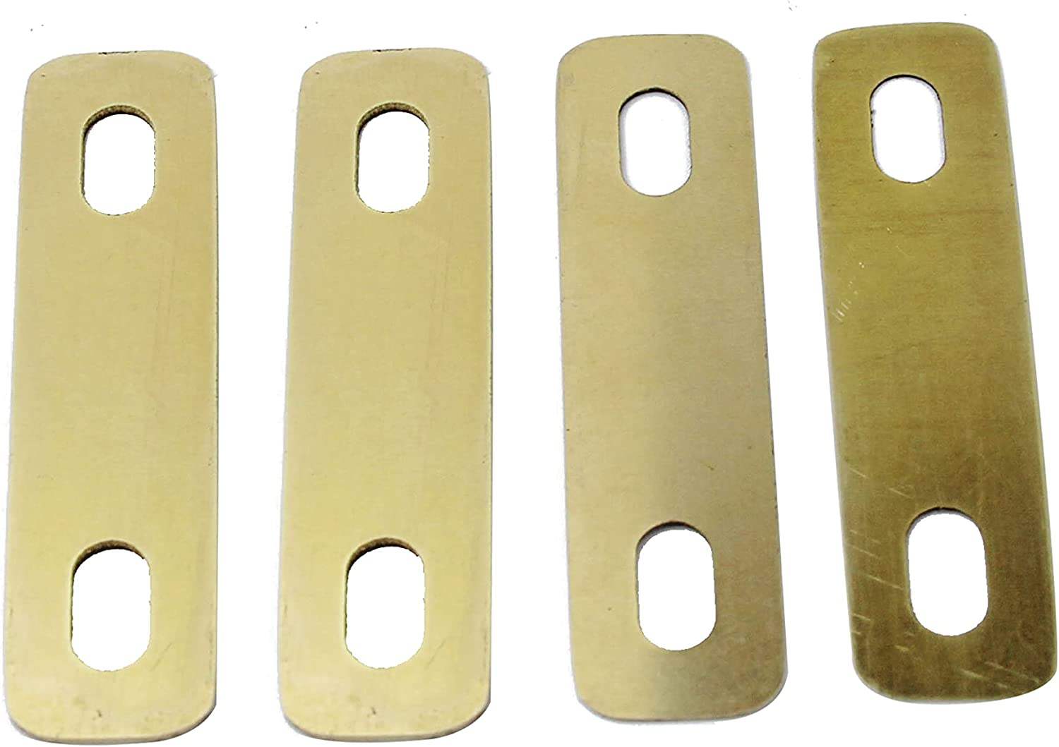 Guyker 4Pcs Connection Guitar Neck Plate Guitar Neck Shim Heightening Gasket Bass Instrument Accessories  Brass - Guyker