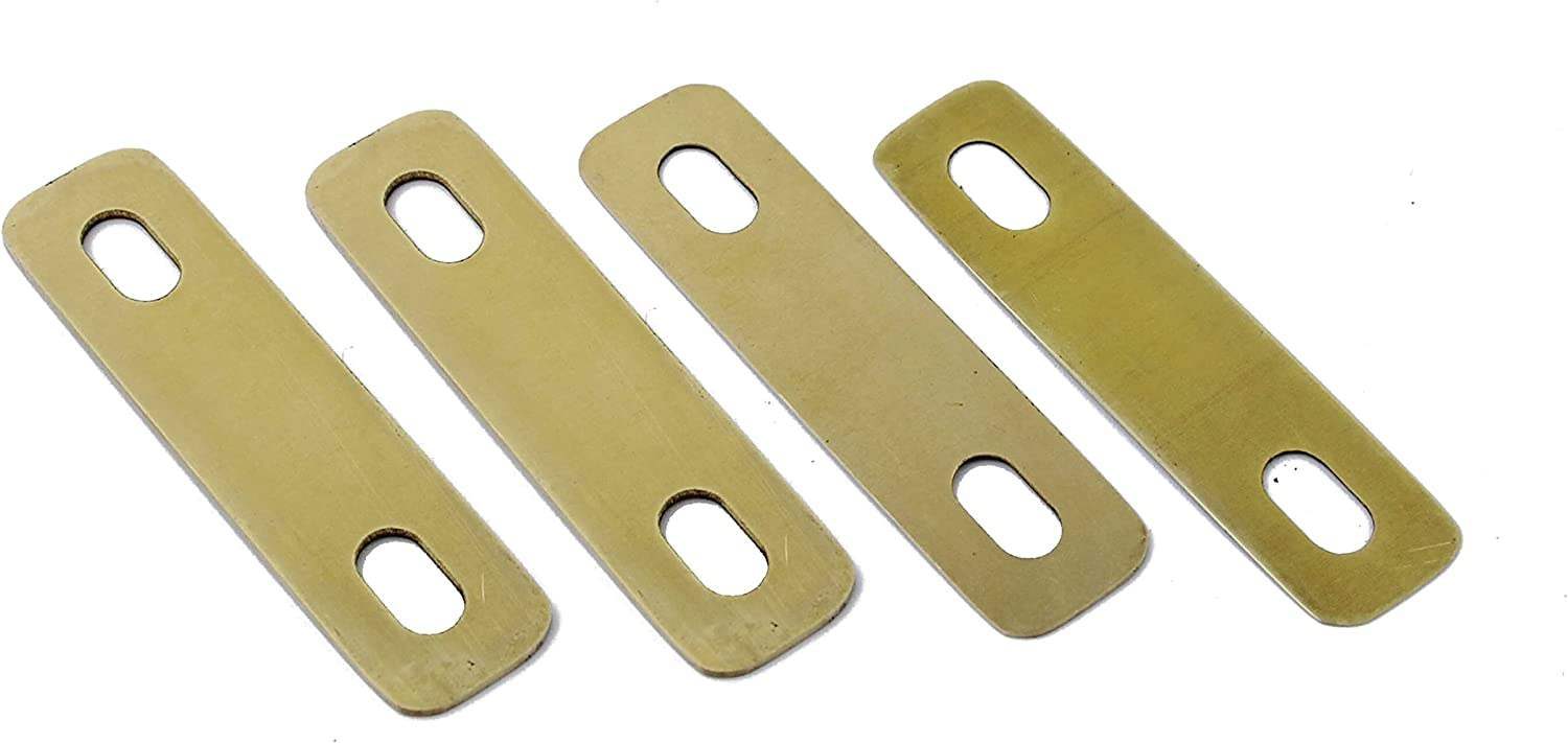 Guyker 4Pcs Connection Guitar Neck Plate Guitar Neck Shim Heightening Gasket Bass Instrument Accessories  Brass - Guyker