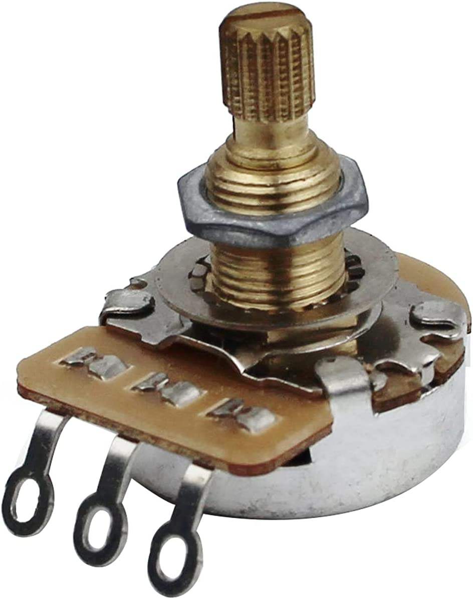 A250K Brass Split Shaft Volume Potentiometer--Guyker - Guyker