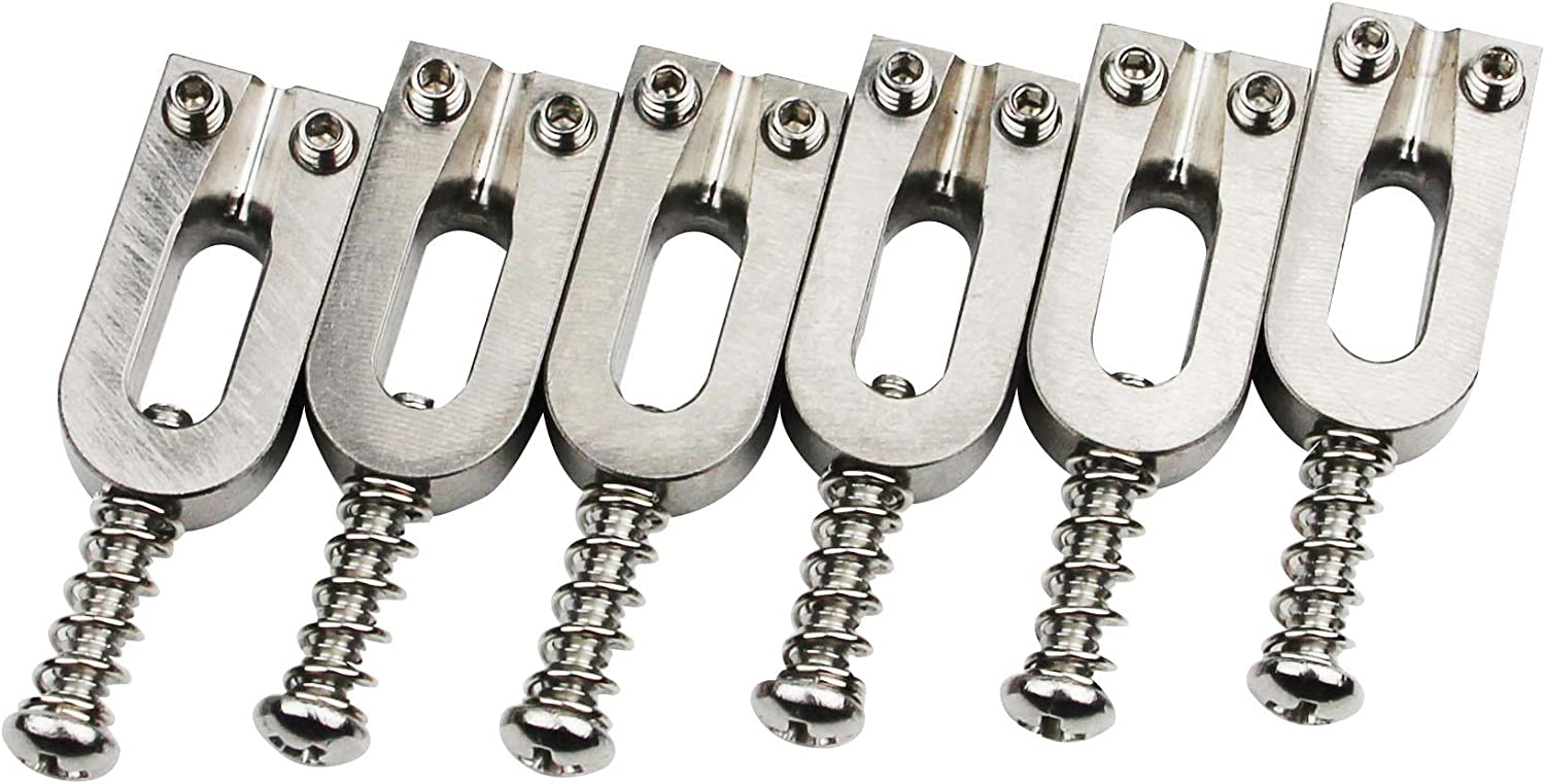 10.5mm Guitar Bridge Saddles (6 Pack)