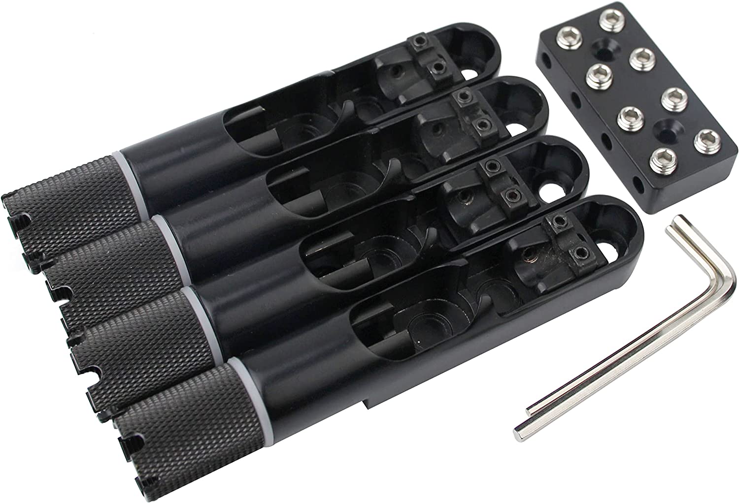 Guyker Headless & Fan Bridges With Bridge String Lock  For Electric Guitar
