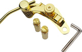 Guyker Tune-O-Matic Style Electric Guitar Bridge Stop Bar Tailpiece Tremolo Compatible with LP SG Guitars Gold