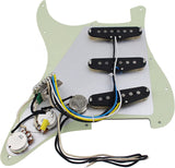 Guyker Electric Guitar Panel Assembly 3Pcs Single Coil Pickup + Antique Bronze Set Decoration(Pickup Mounting Ring, Guitar Switch Frame, Jack Plate Cover and 3PCS Potentiometer Knobs)