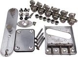 Guyker Electric Guitar Accessories Set Relic Rust Color, Tuners (6R), Control Plate with Potentimeter Knobs, Bridge, Strap Lock, String Retainer and Jack/Neck Plate Vintage