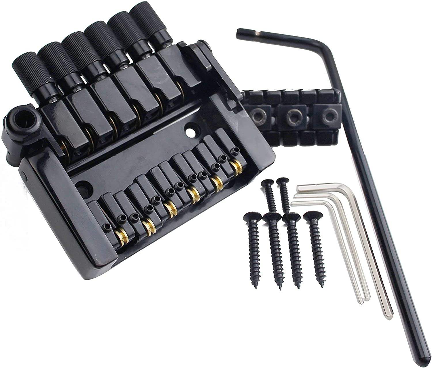 Headless Guitar Tremolo Bridge – 6-String Roller Zinc Alloy | Guyker