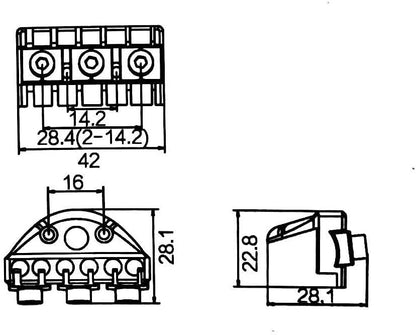 Headless Guitar Tremolo Bridge – 6-String Roller Zinc Alloy | Guyker